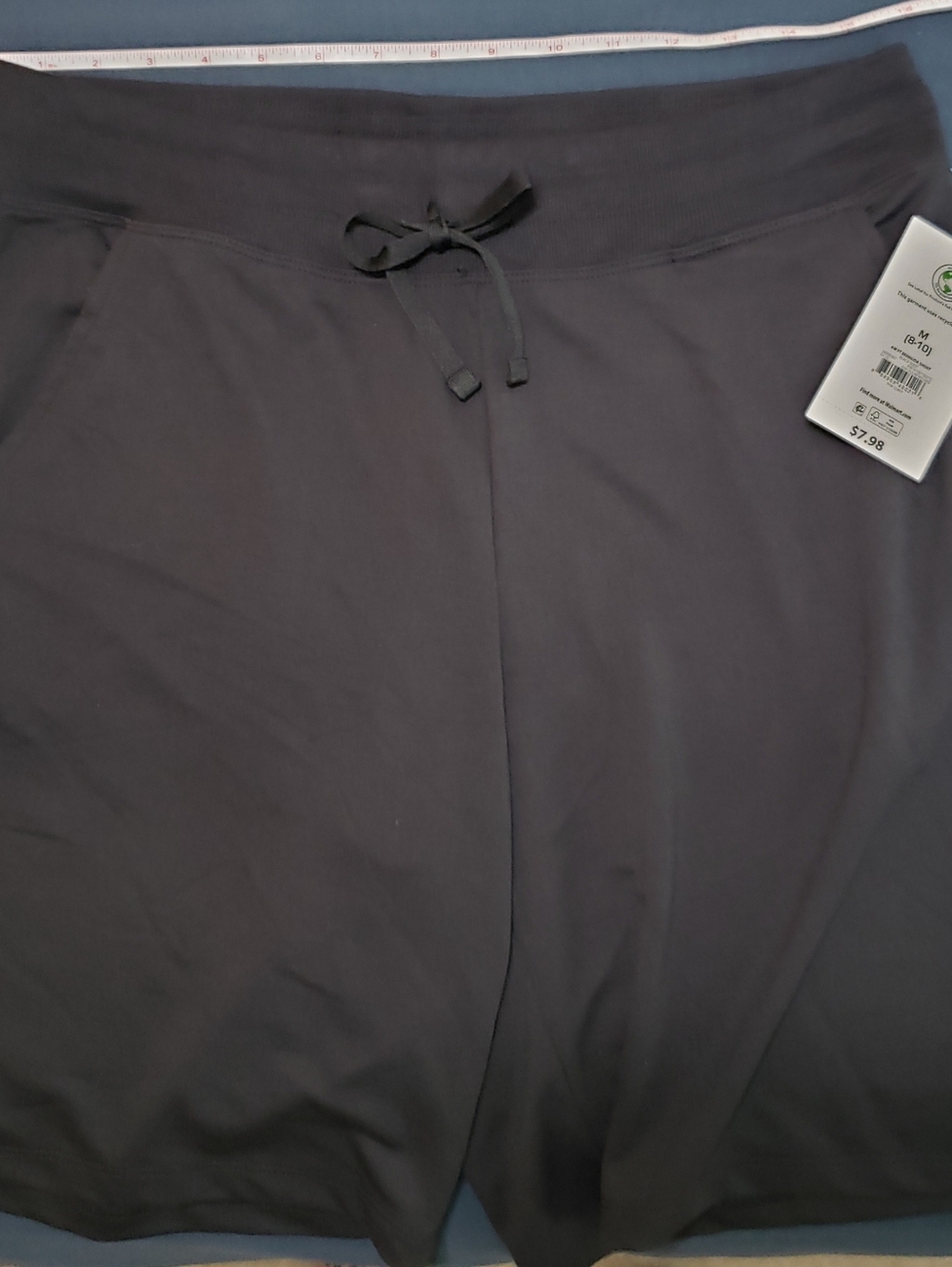 NWT-Drawstring Knit Shorts in Black Medium